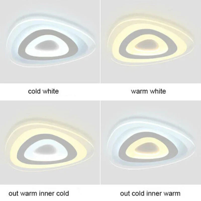 Triangle LED Ceiling Light | Modern Acrylic Lamparas de Techo Fixtures