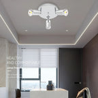 Rotatable LED Chandelier: Ceiling Mounted Spot Lights for Living Room, Kitchen