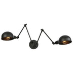 Double Swing Arm Wall Lights Bedside Sconce E27 Lighting Decor
