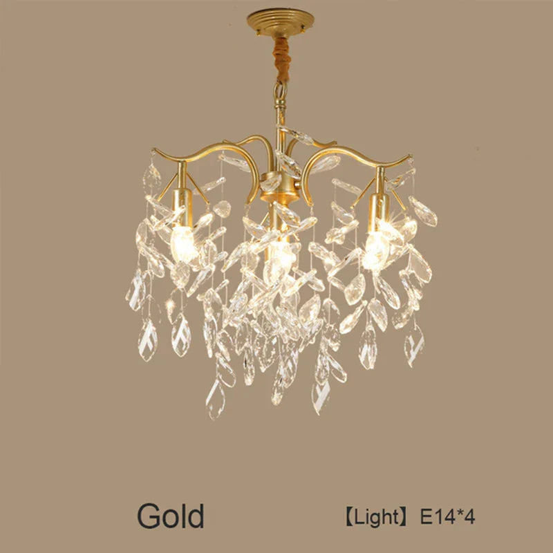 Crystal LED Chandelier: Luxury Indoor Lighting for Home, Kitchen, Living Room