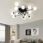 Milk Glass Ceiling Light Modern Ceiling Lamp Living Room Lighting