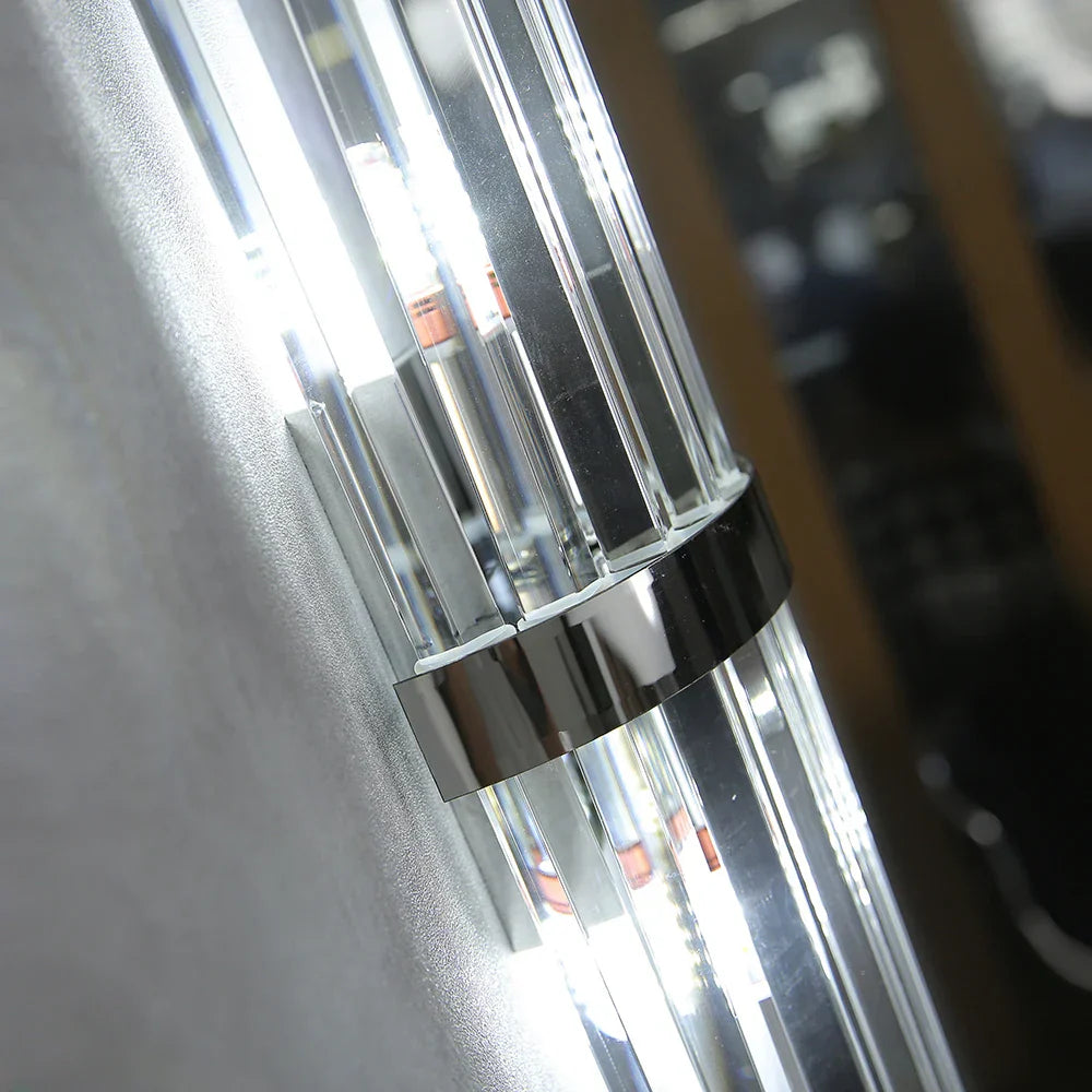 Modern Gold Crystal Wall Sconce LED Light for Living Room Bedroom Decor