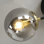 Glass Ball Black Chandelier - Nordic Round Dining Table Ceiling Chandelier