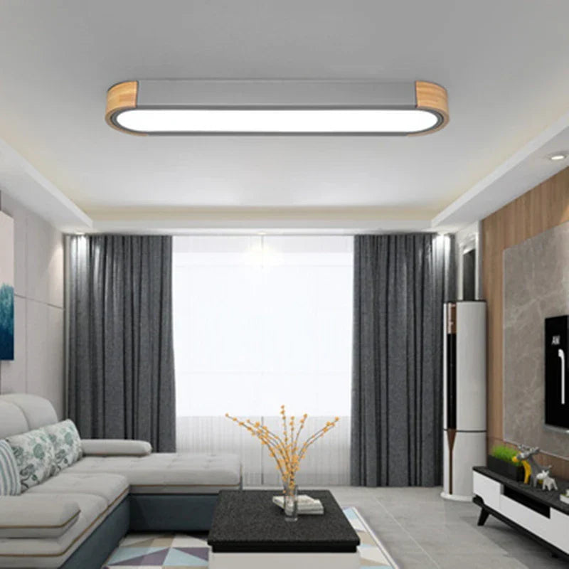 Wood LED Ceiling Lamp: Modern Decorative Lighting for Home Interiors