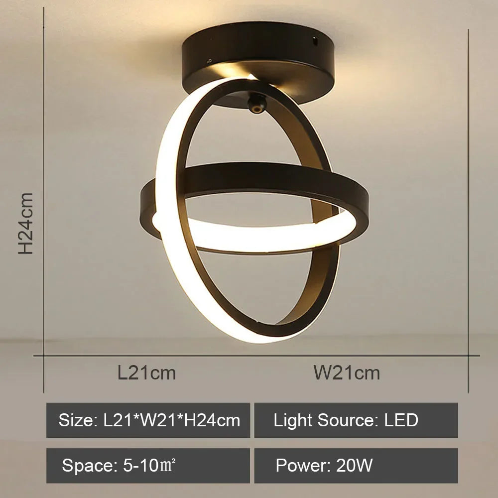 Modern LED Ceiling Lamp for Indoor Lighting Minimalist Chandelier