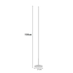 LED Cylindrical Floor Lamp Industrial Bedroom Standing Light