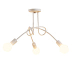 Modern Iron Ceiling Chandelier: 3/5 Sockets Lights for Living Room & Bedroom