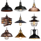Vintage Loft Pendant Light Nordic Retro Industrial Hanging Lamp for Home Kitchen Decor