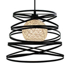 Swirl Iron Cage Pendant Light Industrial Vintage Loft Style Lamp