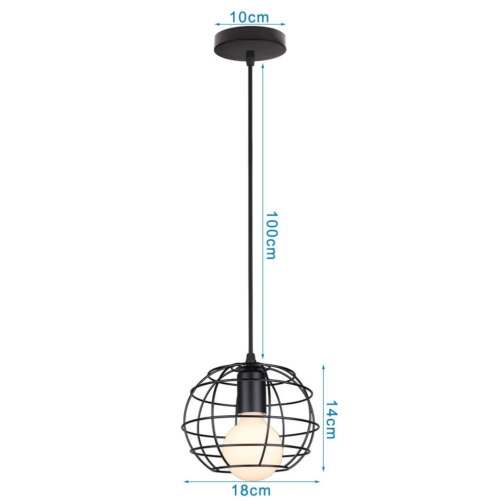 Industrial LED Pendant Ceiling Light for Home Living Room Kitchen Decor