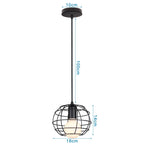 Industrial LED Pendant Ceiling Light for Home Living Room Kitchen Decor