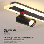 Modern Vintage Iron Ceiling Spotlights for Living Room Study & Wardrobe. Enhance your Space with Track Lighting.