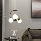 Glass Ball Pendant Light | Modern Nordic G9 LED Lamp for Living Room & Bedroom