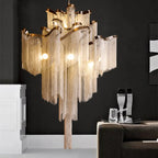 Tassel Chain LED Pendant Light - Luxury Stair Chandelier