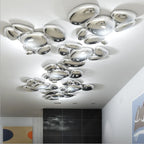 Water Drop Chrome LED Chandelier for Bedroom and Dining Room