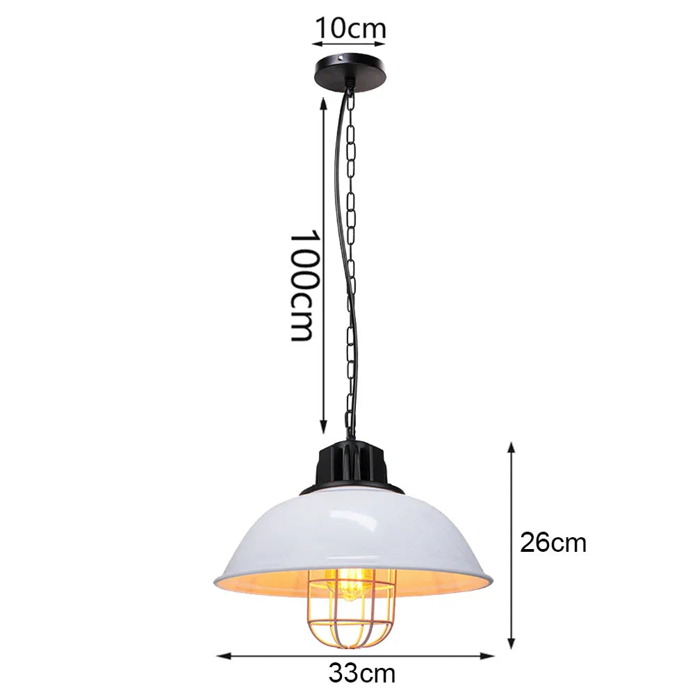 Loft Pendant Light Iron Chanderlier LED E27 Bar Living Room Decor