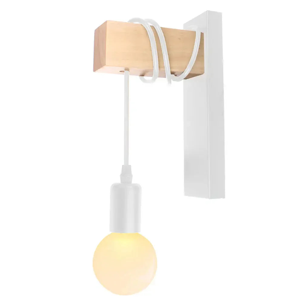 Industrial Pulley Wall Light - Retro Loft Sconce Fixture for Home, Cafe, Bar