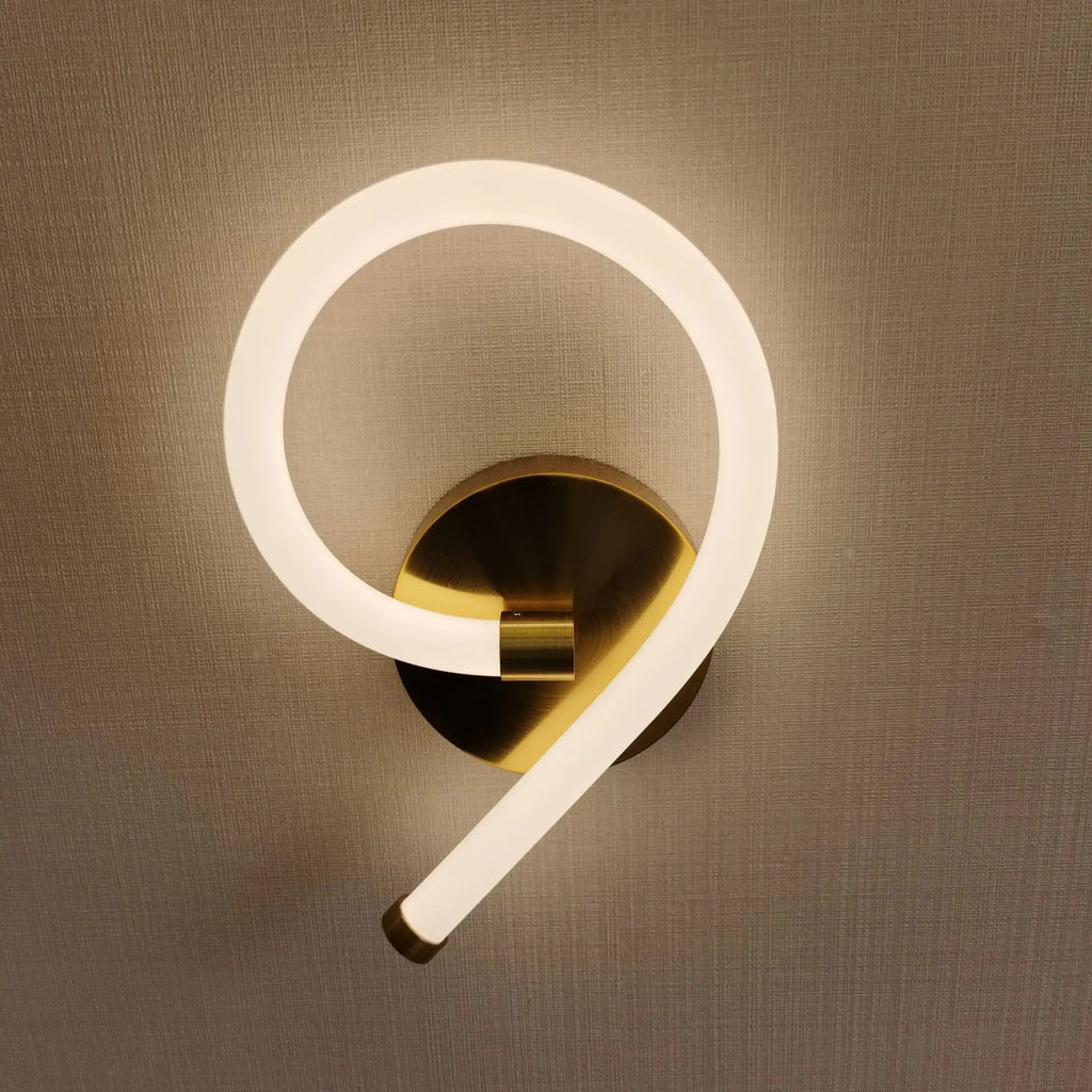 Acrylic Ring LED Wall Lamp for Modern Indoor Decor, Living Room Bedroom Lighting