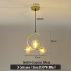 Glass Ball Pendant Light | Modern Nordic G9 LED Lamp for Living Room & Bedroom