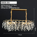 Modern Crystal Chandelier: Luxury Home Décor Lighting for Living Room & Lobby