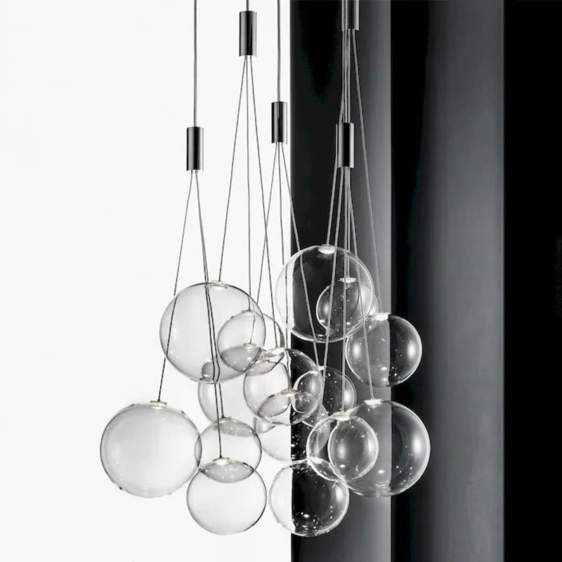 Bubble Glass Pendant Light: Stylish Nordic Home Decor Lighting