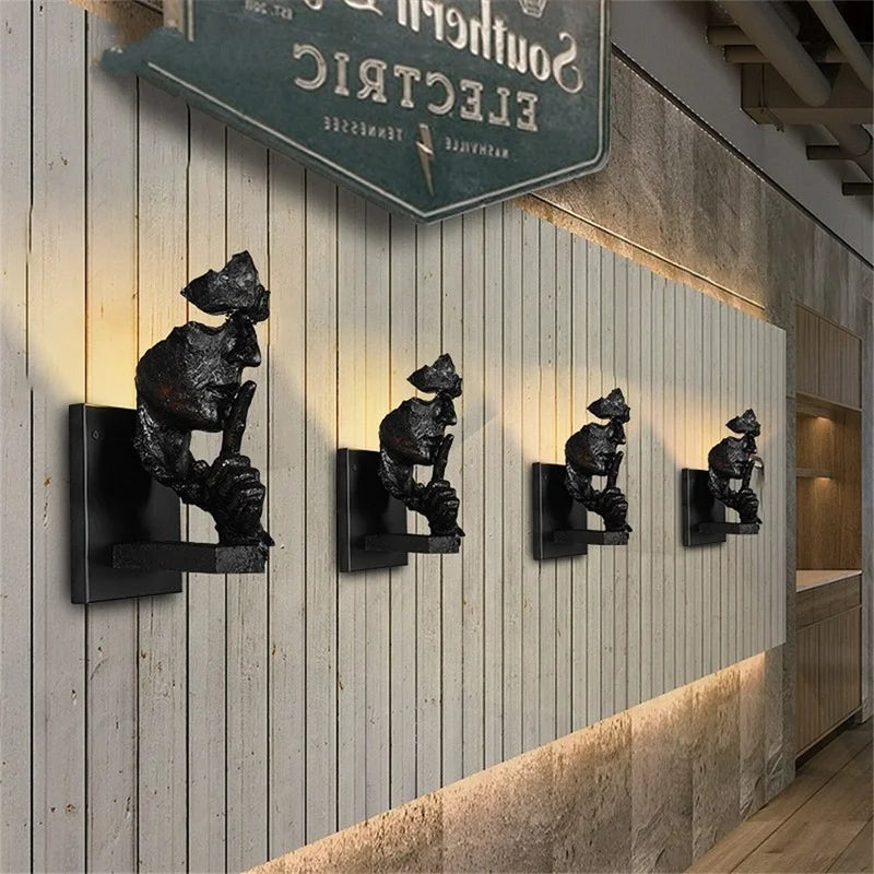 Retro Industrial Style Wall Sconce for Bar Restaurant Villa Decoration