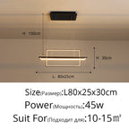 Geometric Aluminum Pendant Light for Living Bedroom Restaurant Kitchen - Modern Art Luminaire