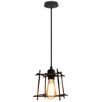Vintage LED Metal Cage Ceiling Light Fixture for Home Decor