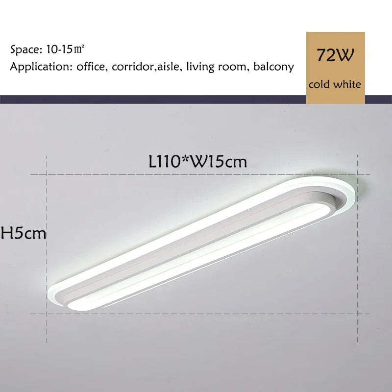 Modern Minimalist Long Aisle LED Ceiling Lamp
