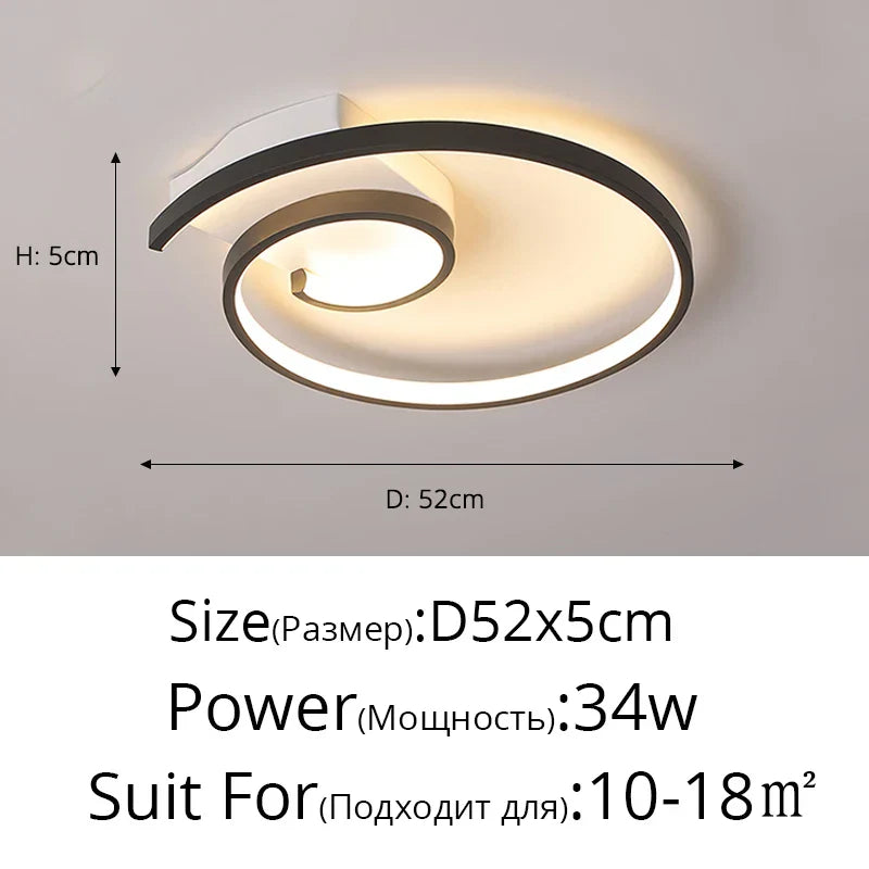 Modern LED Chandelier for Living Dining Bedroom Ceiling Decor Lighting