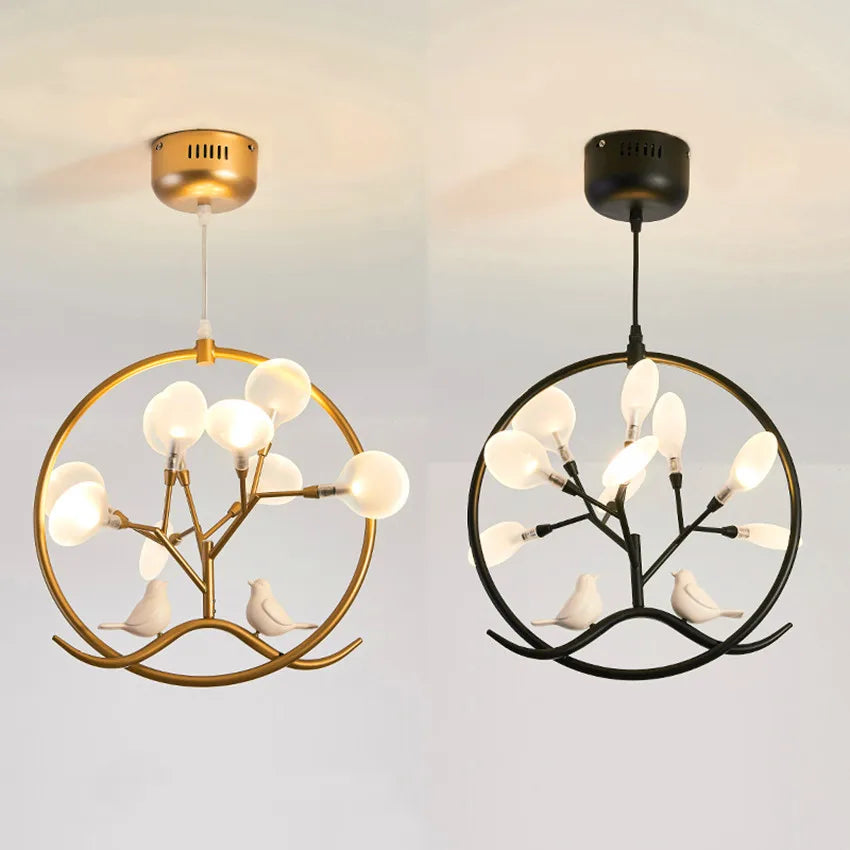 Gold Glass Ball Chandelier Nordic Design for Home Dining Kitchen Restaurant Hallway