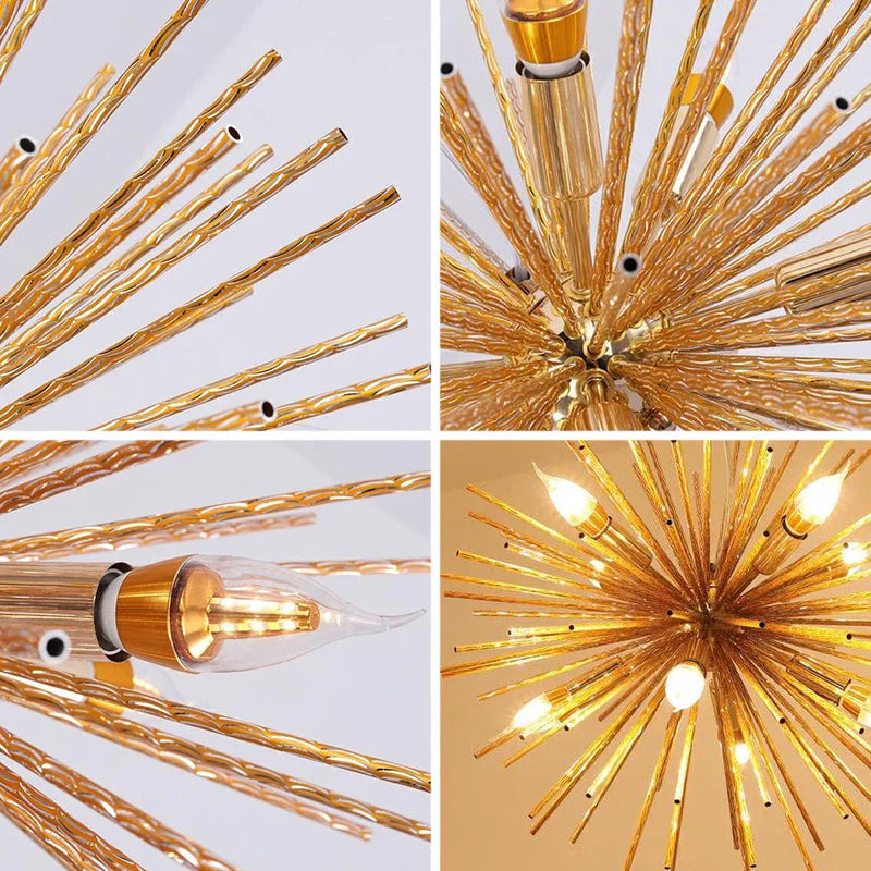 Dandelion Sea Urchin Chandelier LED Indoor Lighting.