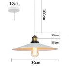 Industrial Pendant Light - Vintage Retro Chandelier LED Ceiling Lamp