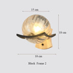 Japanese Moon Wood Wall Lamp - Minimalist Design - LED Sconce Lights