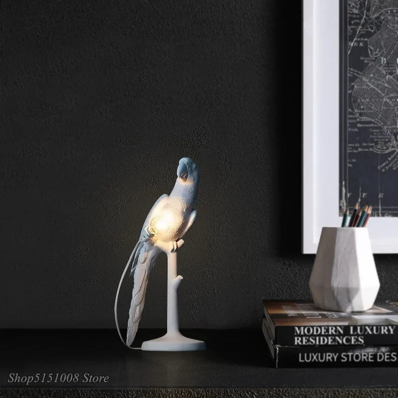 Parrot Table Lamp for Nordic Home Decor Lighting