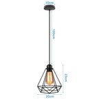 Industrial LED Pendant Ceiling Light for Home Living Room Kitchen Decor