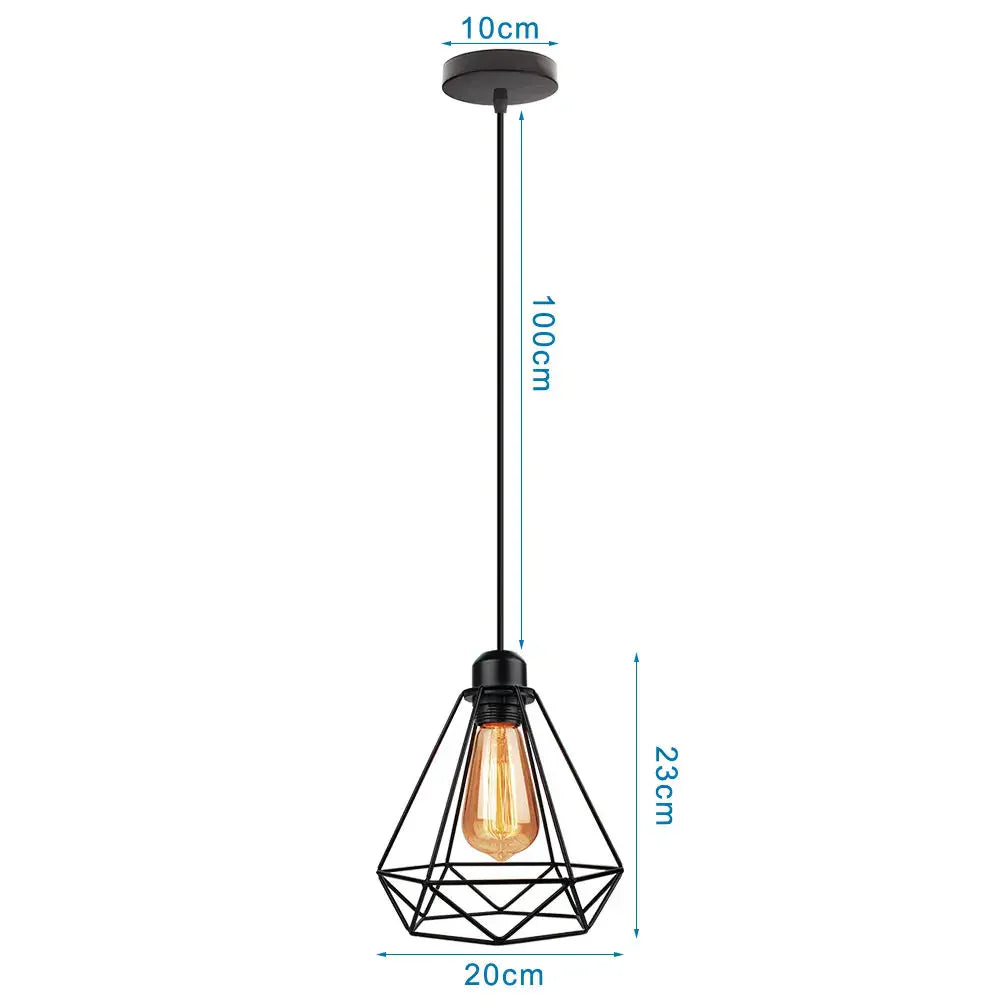 Industrial LED Pendant Ceiling Light for Home Living Room Kitchen Decor