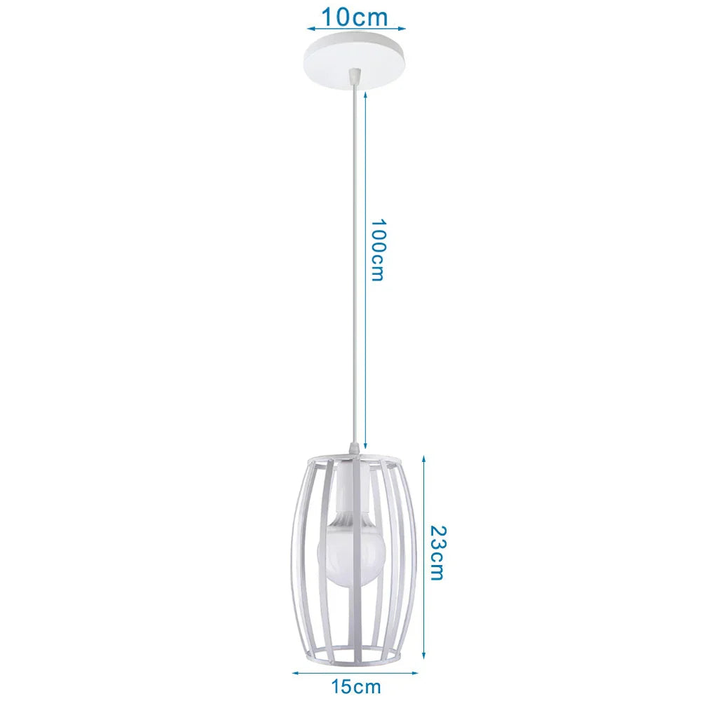 Industrial Pendant Lights: Modern LED Hanging Lamps for Home Living Room Kitchen Decor