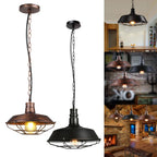 Iron Pendant Lights Vintage Retro Industrial Dining Room Bar Cafe Lamps E27