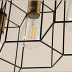 Multi-Head Chandelier: Stylish, Adjustable Wrought Iron Pendant Light for Bedroom, Dining Room, Kitchen