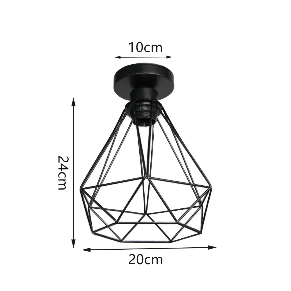 Iron Aisle Ceiling Lights: Industrial Nordic Vintage Kitchen Decor Ceiling Lamp