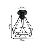 Iron Aisle Ceiling Lights: Industrial Nordic Vintage Kitchen Decor Ceiling Lamp