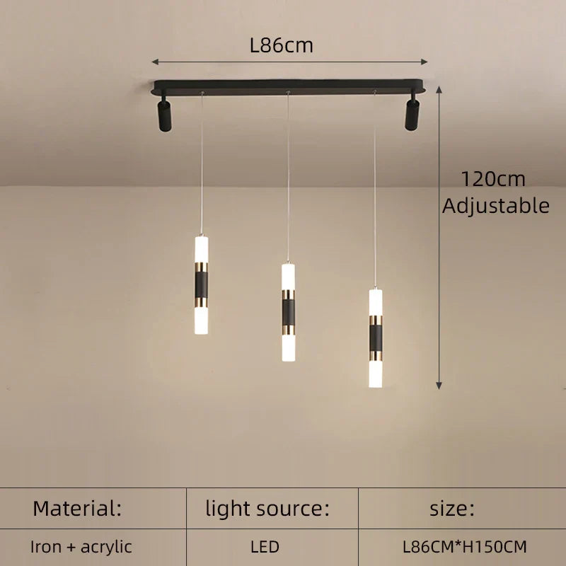 Modern LED Chandelier Spotlight for Dining & Living Room, Dimmable Nordic Chandelier