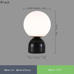 Nordic Marble Glass Table Lamp - Light Luxury for Living Room Bedroom