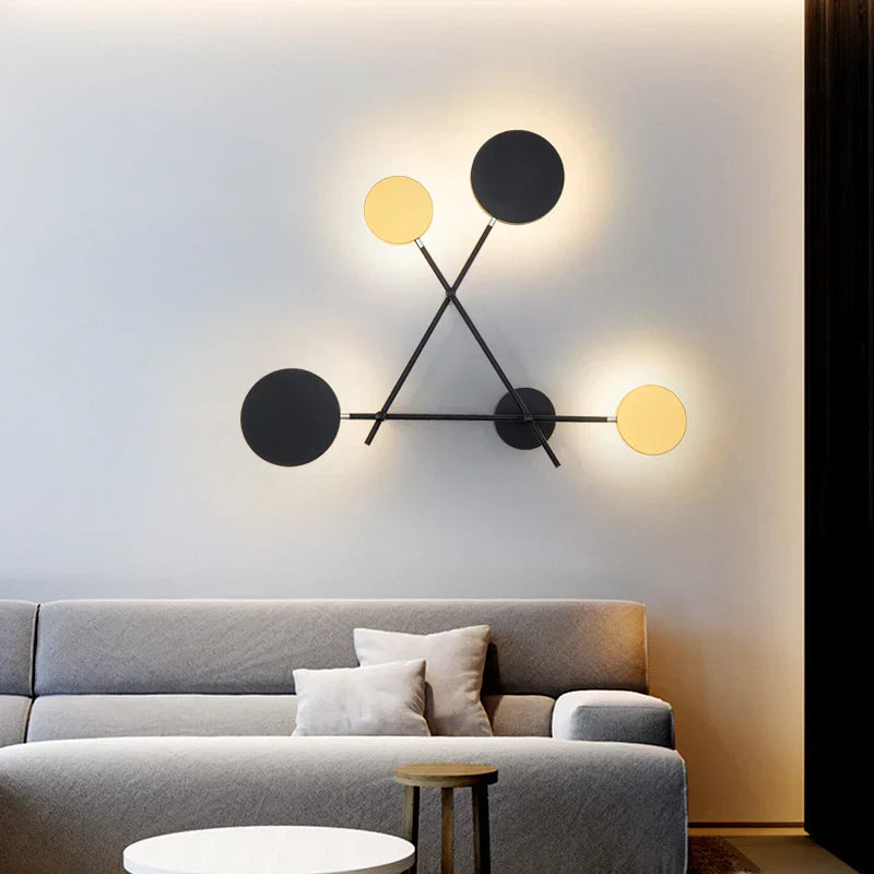 Adjustable Rotating LED Wall Sconce with Switch, Modern Stair Hallway Fixture