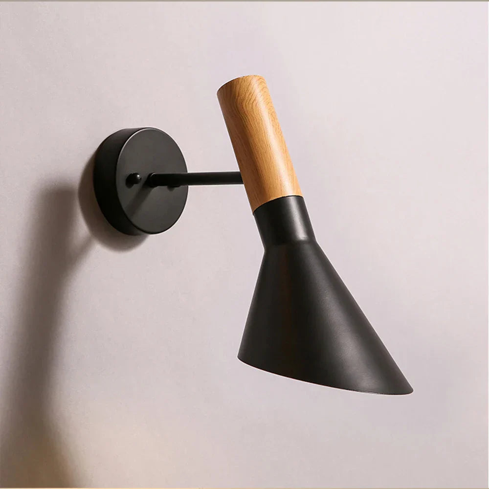 Nordic Wooden Wall Light Modern Vintage Loft LED Sconce for Home Decor