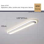 Modern Minimalist Long Aisle LED Ceiling Lamp