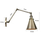 Metal Bell Wall Lights: Elegant European American Style Bedside Lights