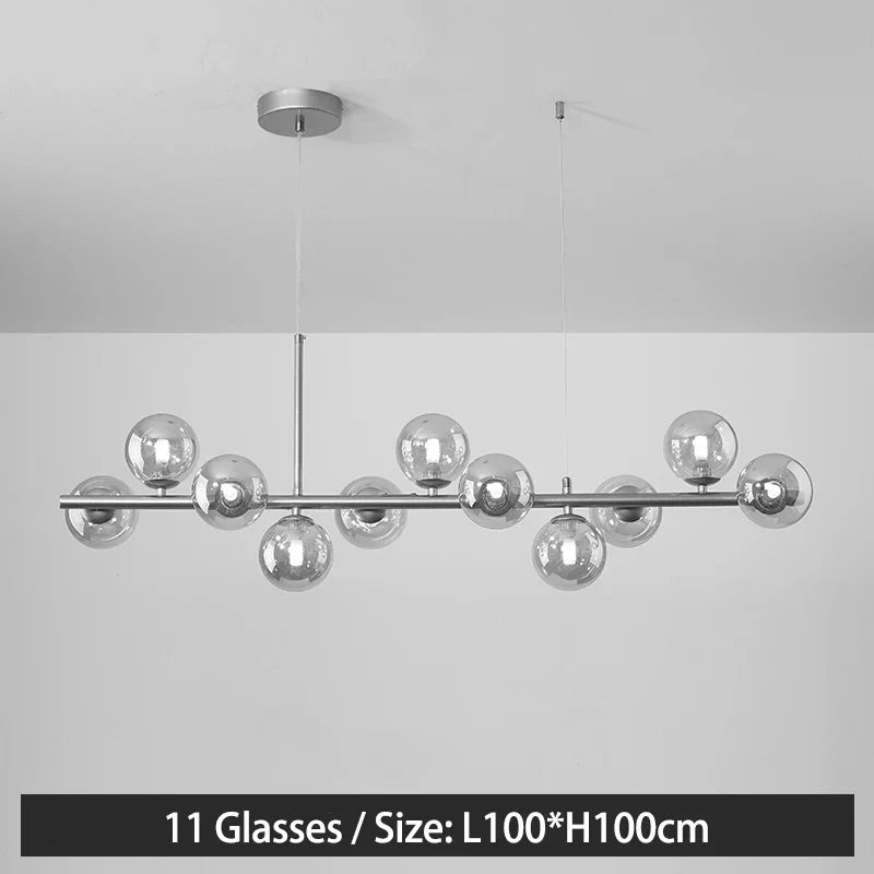 Modern Gold/Black G9 LED Chandelier for Kitchen Restaurant Bedroom Decor