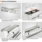 LED Bathroom Wall Light Stainless Steel Makeup Mirror Lamp Fixtures